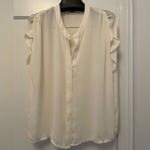 Chic Women's Blouse with Ruffle Sleeves from Korea